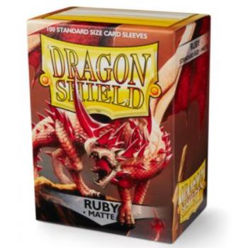 Dragon Shield : 100 protège-cartes standard Mat [Rubis]