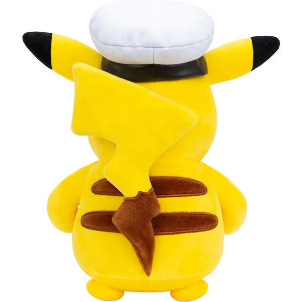 Peluche Pokémon : Pikachu Capitaine 20 cm